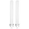 HeatingLux 11W G23 2-Pin Luce Fluorescente Compatta Bianco Caldo 2700K, Lampadina Fluorescente a Bastoncino con 2 Pin, Tubo Luminoso a Risparmio Energetico a Forma di U per Lampada da Tavolo, 2 Pezzi