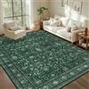 Blissbuilt Bohemien Tappeto Soggiorno Tappeto Antiscivolo Lavabile 160x230 cm | Tappeto Morbido a Pelo Corto Tappeto Vintage Orientali Multicolore per Cucina, Soggiorno, Ufficio