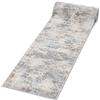 Mazovia Tappeto Runner Corridoio 80x100cm Grigio Blu Astratto | Tappeto Runner Cucina Camera da Letto Pelo Corto Riscaldamento a Pavimento Venduto al Metro Anallergico Robot Aspirapolvere