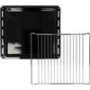 vhbw teglia da forno, griglia (set da 2pz.) compatibile con AEG 94300431300 | per 94300432300, 94300432101, 94300432102 forni - 42,3 x 37,8 x 2,5 cm
