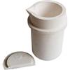 LLF 1kg Ceramica Fusione Crogiolo Tazza con Copertura Casting Raffinazione Oro Argento Rame Platium