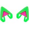 HUYUN Orecchie di gatto fluorescenti in silicone fosforescenti, compatibili con cuffie da gioco Bose/Razer/HyperX/Corsair/SteelSeries Arctis/Edifier (verde)