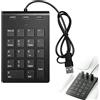 Mestive Tastiera numerica USB-C e USB-A: Numpad Wired con 3 hub USB 2.0, tastiera con tastierino numerico a 18 tasti, tastierino numerico per laptop, notebook, desktop, computer, PC, nero