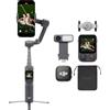 DJI Osmo Mobile 8P+Trasmettitore Mic 3, stabilizzatore gimbal per iPhone e Android, controller remoto, creazione pro, audio ricco di dettagli, cancellazione attiva del rumore, stabilizzazione a 3 assi