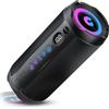 coioc Cassa Bluetooth Portatile 25W, Potente Altoparlante Bluetooth, Doppio Basso Driver, 25 Ore di Autonomia, TWS Accoppiamento, RGB, IPX7 Impermeabile, AUX, TF,USB,Ideale Attività All'aperto/Feste/Viaggi