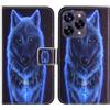 TienJueShi Lupo Stand Portafoglio TPU Silicone in Pelle Cellulare Caso per Ulefone Armor 23 Ultra 6.78 inch Case Copertina Custodia Protettiva Cover