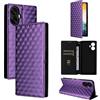 BELLA BEAR Custodia per Telefono TCL K70 NxtPaper 5G-Viola | Portafoglio con Magnetico, Funzione Kickstand, Cassa Flip del Telefono Cellulare, Protettivo a Prova di Urti