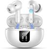 EUQQ Cuffie wireless Bluetooth 6.1, vestibilità comoda, 6 mics ENC, 36H | Cuffie wireless Bluetooth 6.1, suono stereo Hi-Fi, 36H con display LED, ricarica USB-C e IP7 per iPhone e Android