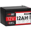LANGZEIT Batterien LANGZEIT batteria al piombo 12V 12Ah GEL UPS ricaricabili
