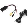 Haofy Adattatore AUX Bluetooth con Microfono per 500 Grande Punto Qubo | Bluetooth 5.0, Chiamate in Vivavoce, Plug and Play, DC12V, Compatibile con Modelli Lancia Smart