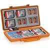JJC Custodia per schede di memoria a 36 scomparti, impermeabile, per 24 schede Micro SD + 12 SD (TF), antiurto, porta schede micro SD, custodia per schede SD, colore arancione