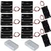 GTIWUNG 9 Pezzi 18650 Battery Holder 2/4 Slot Contenitore Batterie Portabatteria Porta Batterie per Batteria 3.7v, 2 Pezzi Custodia Batteria Trasparente