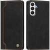 rongki Custodia per Samsung Galaxy A05S/F14 4G, Cover in Pelle Sintetica Portafoglio con Slot per Carte, Supporto, Chiusura Magnetica, Antiurto Case per Samsung A05S/F14 4G, Nero