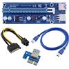 Generico Riser USB V007 6 Pin e SATA -PCI-E 1 X a 16 Cavo USB 3.0 Mining Rig GPU BTC Ethereum