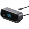 Anker Nano Hub USB C 10 in 1, Display Smart, Docking Doppio Monitor | Per Desktop, Doppio 2K@240Hz, HDMI 2.1 + DP 1.4, USB C 10Gbps, SD/TF, Ethernet, per Laptop, Argento (Alimentatore Escluso)