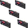 GROCKSTR 5X Amplificatore 25Wx2 12V Mp3 Decoder Board Modulo Audio Bluetooth 5.0 Lettore Mp3 per Auto Fili con Bluetooth