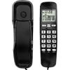 LUCKDANO Mini telefono da parete - Telefono fisso con display LCD e identificativo del chiamante per casa, ufficio e hotel - 38 impostazioni di identificazione del chiamante, comodo e