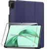 QUSRTMUE Cover per Honor Pad X8a/X8b 11 Case+1 Pezzi Vetro Temperato | Auto Svegliati/Sonno,Custodia pieghevole per tablet con supporto.