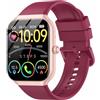 Matast Nuovo Smartwatch Uomo Donna, 100+ Sportive Fitness Tracker con Sonno Contapassi Cardiofrequenzimetro, 1.96 Smartwatch con Effettua/Risposta Chiamate, Impermeabil IP68 Smart Watch per Android/iOS