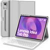 FOGARI Per Lenovo Idea Tab Pro 2025 12.7 Pollici Cover Tastiera | Tastiera Bluetooth Rimovibile e Custodia Morbida TPU per Ufficio/Studio/Scrittura, Keyboard Wireless Portatile, Grigio