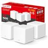 Mercusys Halo H1500X - Set Wi-Fi 6 Mesh Wi-Fi (confezione da 3), router e ripetitore Dual Band AX1500, porta Gigabit, consigliato per case con 3-5 camere da letto