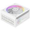 GAMEMAX RGB 1050G WH Alimentatore PC 1050W Full Modulares, 80 Plus Gold, LLC + DC‑DC, ARGB Sync, Condensatori giapponesi, ventola ARGB FDB da 140 mm, 9 funzioni di protezione