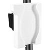 NQEUEPN Supporto Telefono Barca con Cinturino Regolabile Strappo, Bianco | 11,3x9x3,5cm PETG Marine Supporto Telefono Cellulare con Cinghia Sicura Regolabile per Barca Kayak Paletti Carrello da Golf