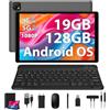 DOFACESH Tablet 10 pollici 4G lte e 5G WiFi, Android Octa-Core 2.0GHz, 128GB ROM (1TB Espandibile), 1980 * 1200FHD, 13MP+8MP, Tablet con Tastiera etc, GPS/Bluetooth, Grigio