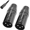 Noenaeni 2 adattatori da 3,5 mm a XLR per Rode, mini jack stereo TRS da 3,5 mm femmina a XLR maschio a 3 pin, convertitore audio per microfoni Rode, mixer, videocamere, registratori