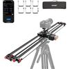 NEEWER 120cm Camera Slider Motorizzato, Controllo App, Binario Dolly DSLR in Fibra Carbonio con Batteria F750 4400mAh (Caricabatterie Non Incluso), Supporta Modalità Video/Fotografia Time Lapse, ER1