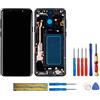 SWARK OLED Compatibile con Samsung Galaxy S9+ Plus SM-G965 (Nero con Cornice), Schermo LCD Touch Screen di Ricambio + Strumenti