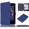 MOKASE Custodia Compatibile con 6 Kindle Paperwhite 5a/6a/7a Generazione (2012,2013,2015,2016), Modello: EY21 / DP75SDI, Custodia Pelle Sintetica con Automatica Sveglia/Sonno, Darkblue