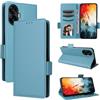 BELLA BEAR Custodia per Telefono TCL K70 NxtPaper 5G-BluChiaro | Portafoglio con Magnetico, Funzione Kickstand, Cassa Flip del Telefono Cellulare, Protettivo a Prova di Urti