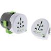 Q2 Power | Qdapter 360 USB World to Europe USB 2.1 A| Adattatore Universale da Viaggio con Presa a Terra | Protezione KID SAFE | 100V—250V, Potenza Qdapter 1000W/2500W WLD to EU 1600W/4000W