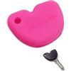 Cover Key Cover Chiave in Silicone Custodia Protettiva Compatibile con Vespa GTS 300 GTS 200 GTS 125, LX150 Portachiavi Moto Protezione Caduta Urti Graffi (Rosa)