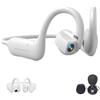 Generic Cuffie Bluetooth con fotocamera da 8 MP stabilizzata EIS e assistenza AI (White)