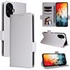 BELLA BEAR Custodia per Telefono TCL K70 NxtPaper 5G-Bianco | Portafoglio con Magnetico, Funzione Kickstand, Cassa Flip del Telefono Cellulare, Protettivo a Prova di Urti