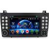 Erisin 8GB+128GB Android 16 Autoradio DVD per Mercedes Classe SLK R171 W171 | 8-Core 7 IPS Touchscreen 2Din Car Radio con Bluetooth DAB+ Wireless CarPlay Android Auto GPS Navigatore WiFi 4G Canbus DSP