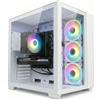 STGSivir PC Gaming Fisso, Core i7, RTX 3060 12G, 16G RAM, 512G SSD | Computer Gaming per Streaming, Editing Video, Compiti, fino a 3.9 GHz, WiFi 6, BT 5.0, 4K,HDMI,Win11 Pro, Case ARGB,Bianco