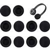 Maggasacca 10 cuscinetti di ricambio compatibile con Sennheiser EPOS PC 2 Chat PC 3 Chat PC 5 Chat PC 7 USB PC 8 Px100 Px130 PX100II Px131 PC30 PX80 (50 mm)
