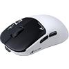 MAMBASNAKE ATTACK SHARK F1 AIR Mouse da Gioco Wireless 39g - Nero/Bianco A | Ultra Leggero, 60K DPI, Dual 8K Polling, PAW3955MAX, Tri-Mode, Batteria 720h, Rivestimento Icy Touch, Driver Web per PC Mac