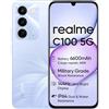 realme C100 5G Smartphone 4GB RAM + 128GB ROM, 6600mAh e 45W, Bianco | Telefono Cellulare con 144Hz Ultra Brillante, Android 16 Cellulari Resistenza agli Urti Militare