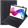 leleyo Custodia con tastiera per Samsung Galaxy Tab A 10,1 (T510/T515), nero