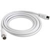 vetrine in rete Vetrineinrete® Cavo prolunga antenna TV coassiale connettore RG59 maschio/femmina da 1.5 3 e 8 metri collegamento di segnale audio e video digitale (3 metri) M73