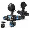 Rimoody 5 Canali Dashcam Auto 360° Anteriore Posteriore Sinistra Destra | 1080P, 5 Camere, 2 IPS Schermo, Visione Notturna IR, Registrazione Loop, Grandangolare, Sorveglianza Parcheggio 24 Ore