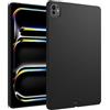 MGUEIAO Cover Compatibile con iPad Pro 13 M5 2025, Custodia Morbido TPU Silicone, Antiurto Matte Case,Black