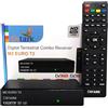 Ostark Euro T2 Ricevitore Terrestre TDT TDT2 FTA DVB-T2 DVB-C, H265 HEVC Full HD PVR, Dual USB, Dual LNB per due televisioni, SCART, HDMI Coassiale