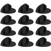 PATIKIL 12Pezzi 1 In Metallo Gancio Adesivo A Forma Di Cuore Nero Scuro | Anello Portachiavi Charm, Per Smartphone, Accessori Per, Per Telefono, Per Dito