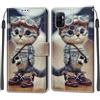 KENHONER Custodia per Oppo A53/A53s, gatto | Portafoglio Pelle PU, Magnetica, Resistente Agli Urti, Scomparto Carte Credito, Pieghevole, Flip Libro, Motivo