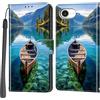 Haninsuze Cover per iPhone 17e/16e, barca | Pelle PU Portafoglio, Porta Carte, Magnetica, Libro, Antiurto Custodia